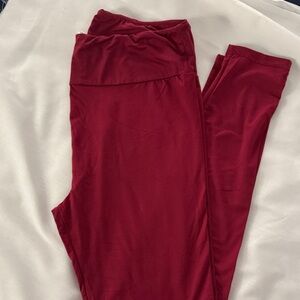 LuLaRoe Cranberry Leggings